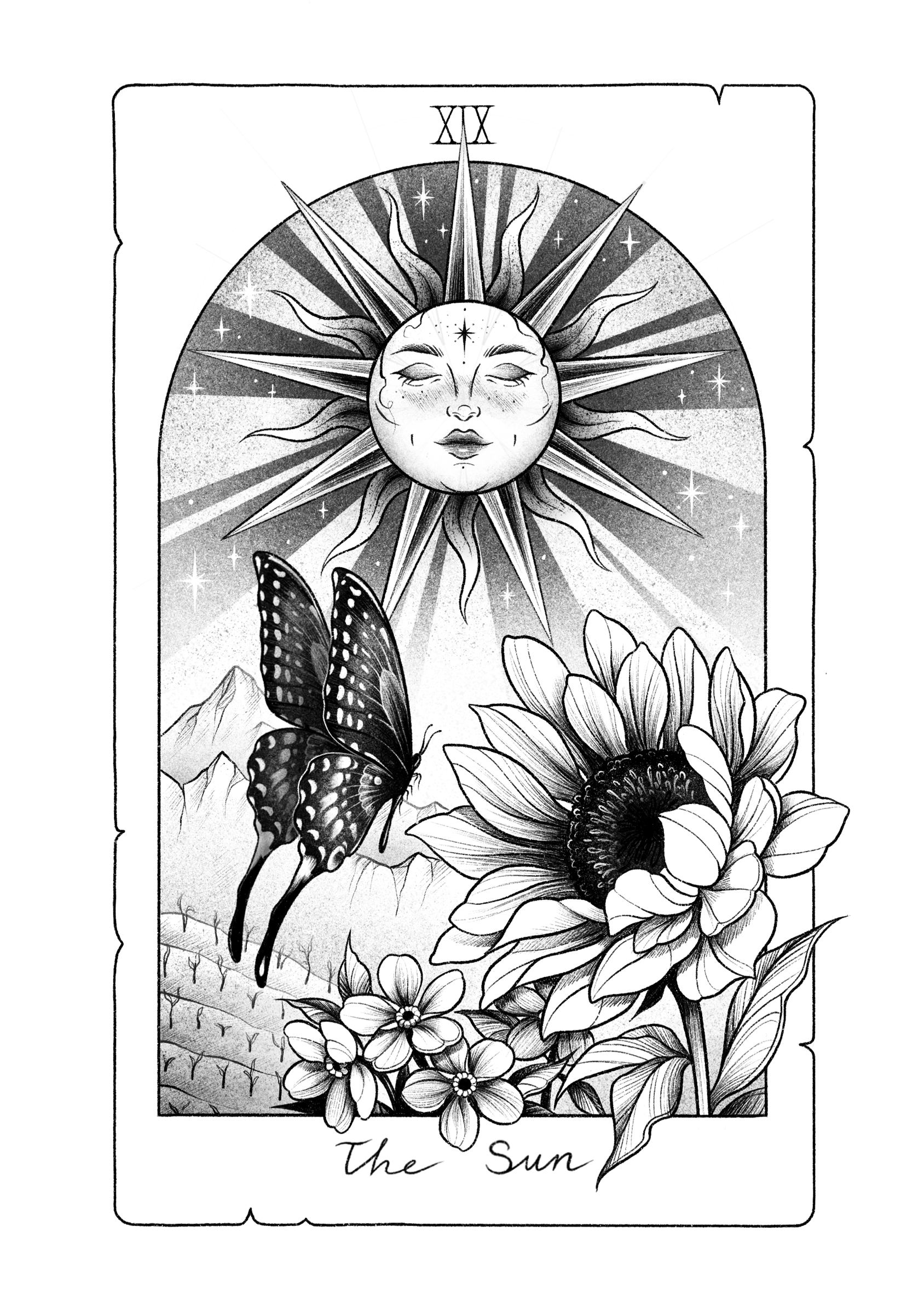 The-Sun-tarot-print